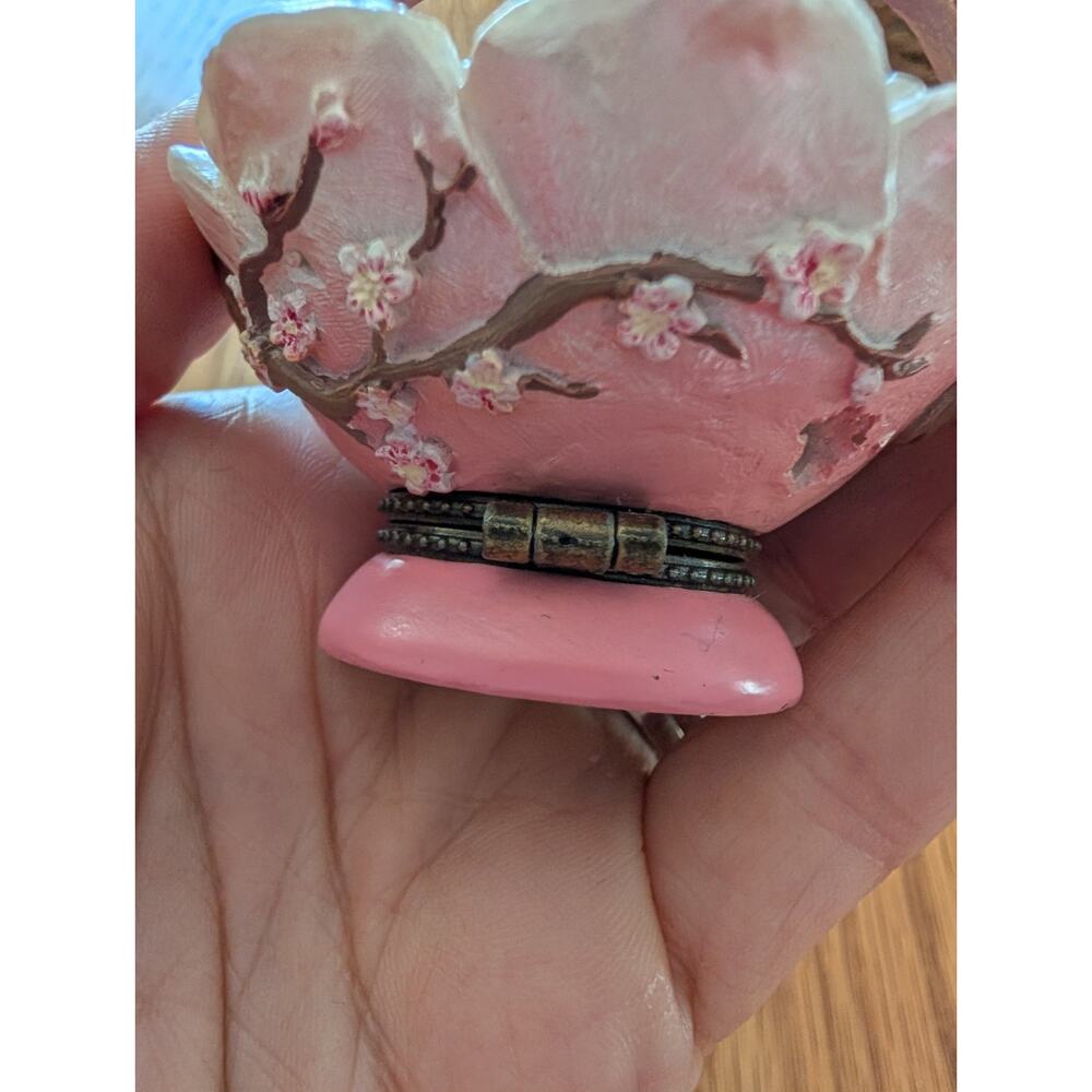 Boyds Bears & Friends Dreams of Spring Mouse Hinged Trinket Box Pink Floral - Picture 6 of 9